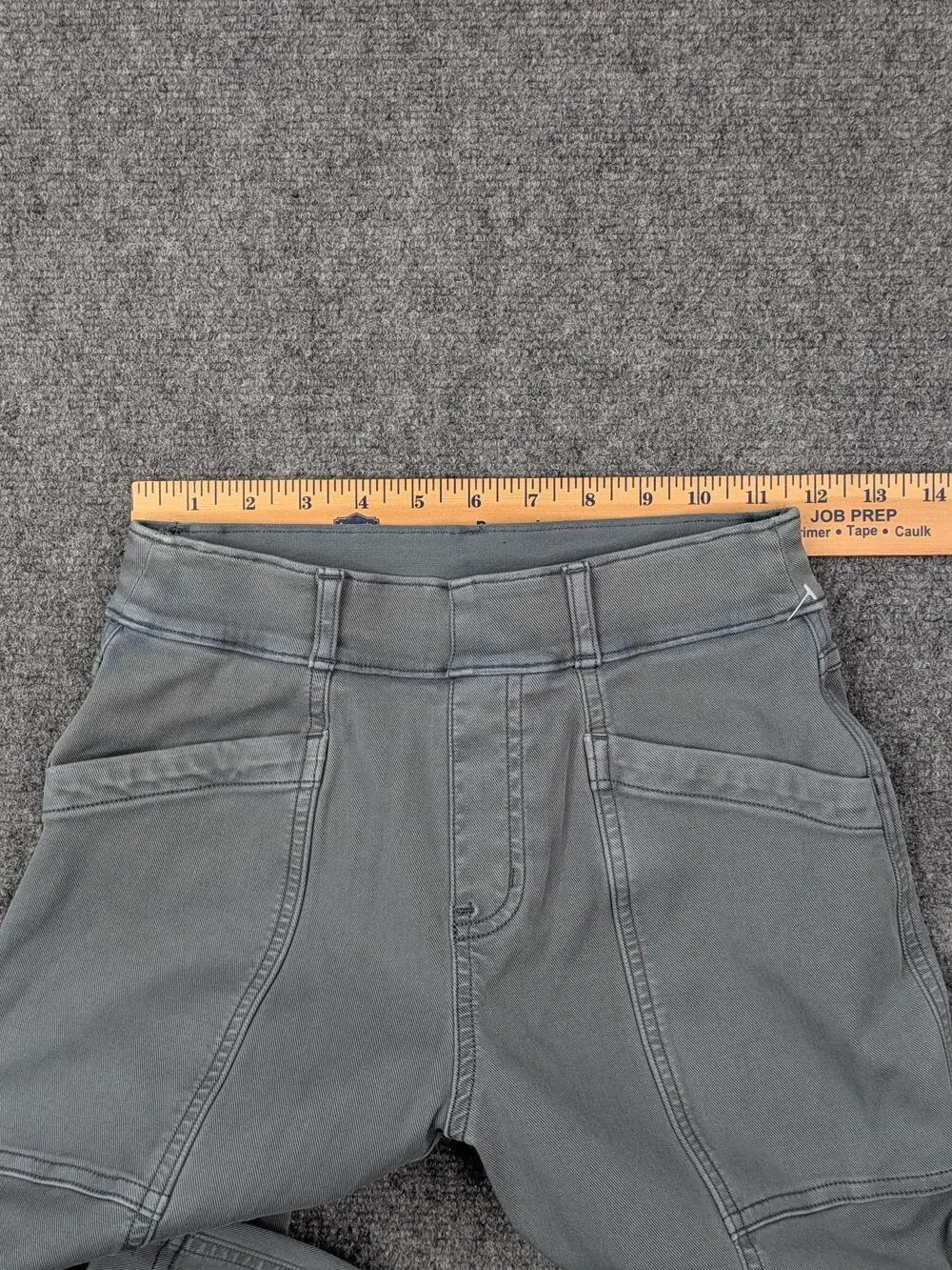 Spanx Pants Womens XS Gray Twill Jegging Shaping Stretch Pull On Slimming